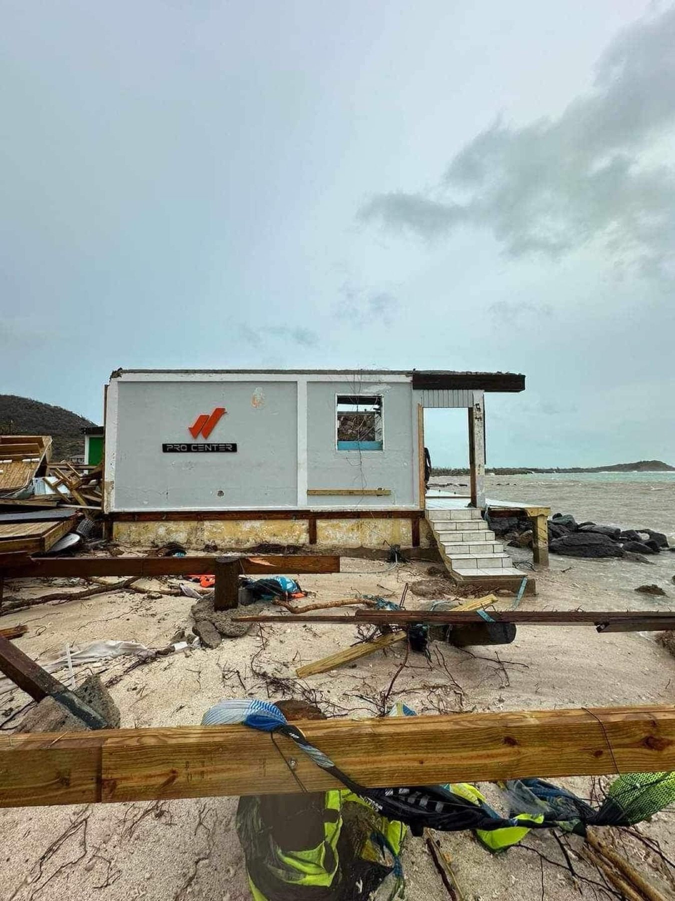 Jeremie's kitesurf business damaged after Hurricane Beryl