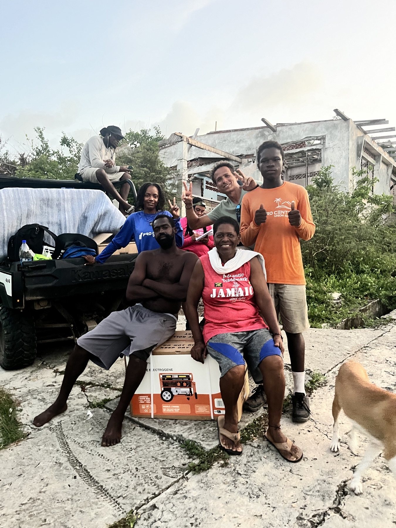 Union Island recovery and support team photo
